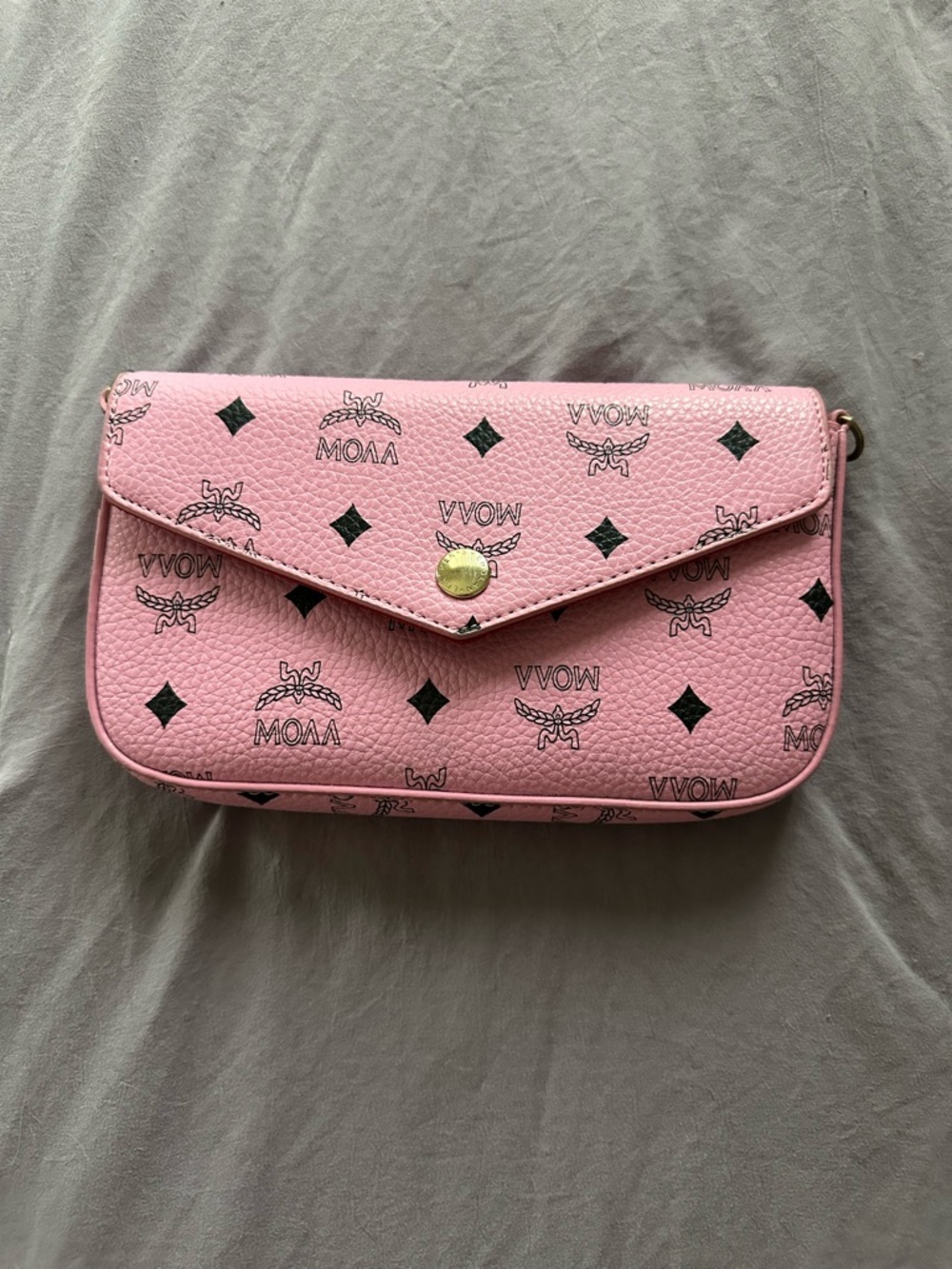 Pink Envelope Crossbody Bag